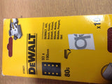 DeWalt 93 x 190mm 80 Grit 1/3 Sanding Sheets Pack of 10