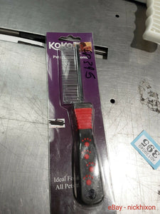 KOKO SOFT GRIP GROOMING COMB COARSE (A395)