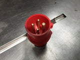 16amp red 415v 3 phase industrial plugs and sockets 4pin (6299)