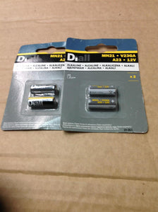 Diall Non Rechargeable MN21 / A23 Alkaline Battery Pack of 2 x 2 packs