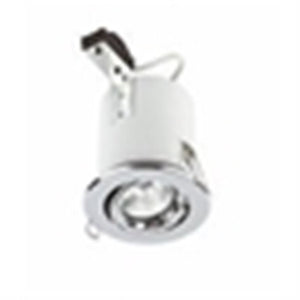 Adjustable Downlight Round Chrome 240V Mains Voltage Fire Rated