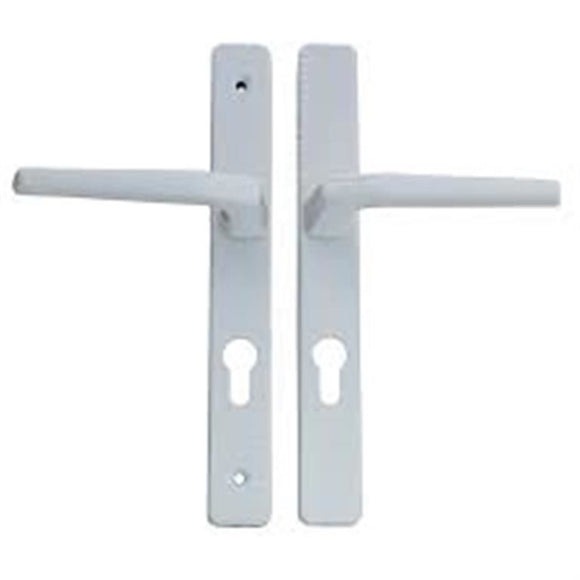 HOPPE TOKYO LEVER LATCH ON LONG BACKPLATE PAIR WHITE