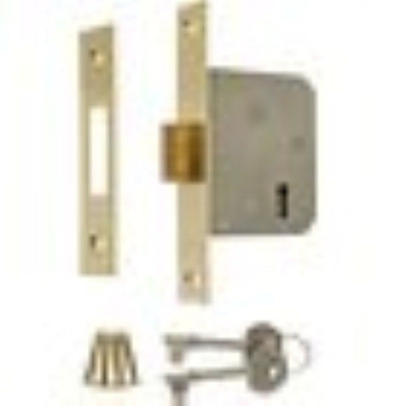 ERA 572-31 3-inch 76mm 3-Lever Deadlock with Brass Effect