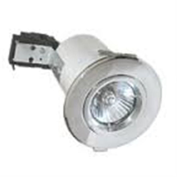 ROBUS FIXED ROUND LOW VOLTAGE FIRE RATED DOWNLIGHT POLISHED CHROME 12V