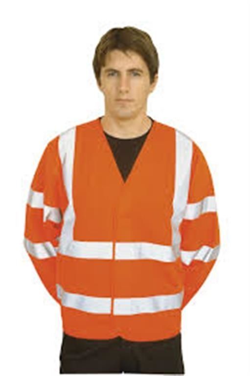 Portwest Hi-Vis Two Band Jacket Orange L/XL x 3