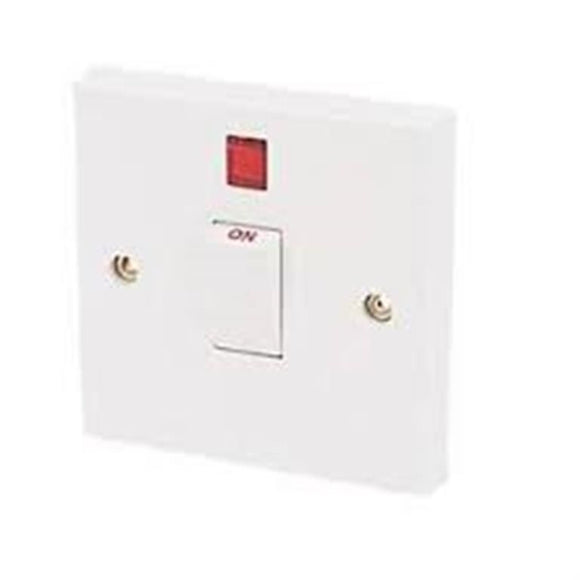 Marbo 20A DP Switch with Neon White listing for 3 switches