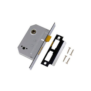 Yale 64mm Polished Chrome 2 Lever Deadlock