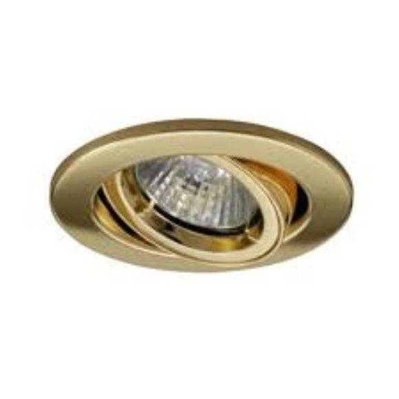 Downlight Polished Brass JCC Lighting Adjustable Round FR Recessed 240V