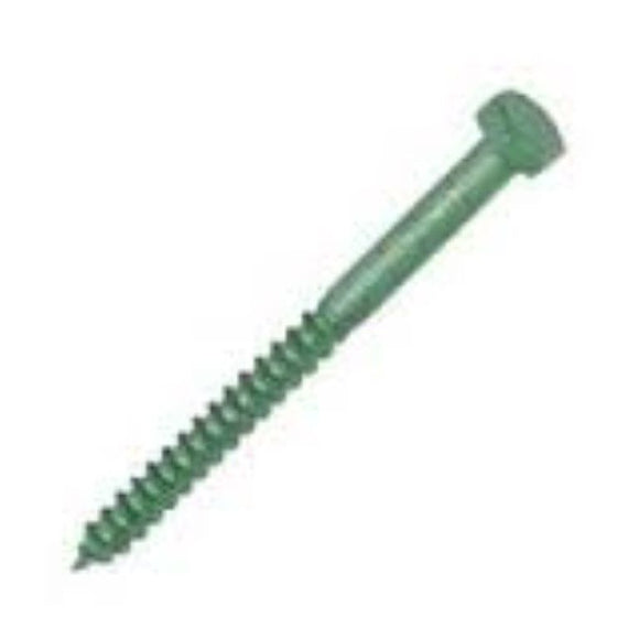 Timber- Tite Exterior Coach Screws Outdoor Green 8 x 75mm 10 Pack