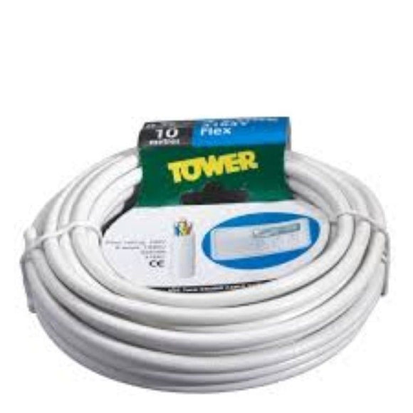 Round Flexible Cable 3184Y 4- Core 0.75mm² x 5m White