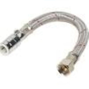 HydraQuip Chrome Valved Push- Fit Hose 15 x 300 x 13mm x ½"