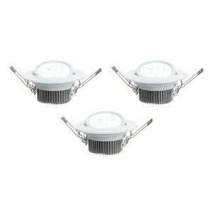 LAP ADJUSTABLE INTEGRATED LED 450LM WHITE 5W 240V 3 PACK