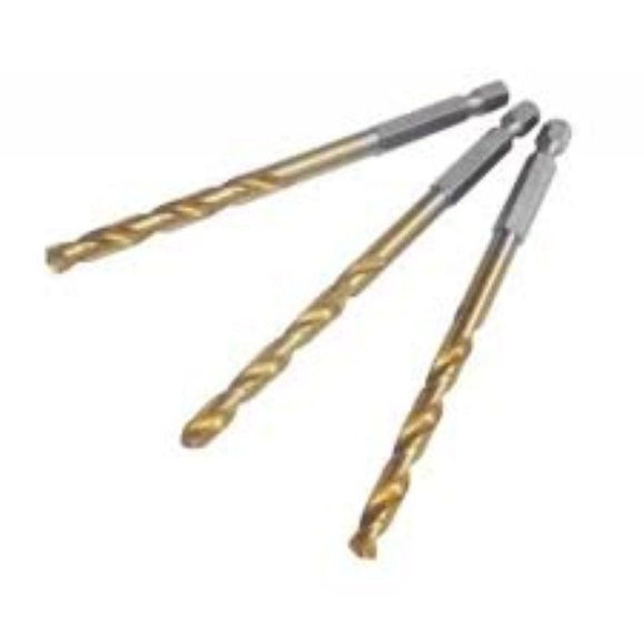 Erbauer HSS Drill Bits 5mm ¼ Hex Shank Pack of 3 x 2 packs
