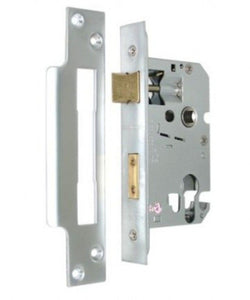 Securefast Euro Cylinder Deadlock Satin Chrome Plated 3 (76mm) Backset