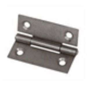 Steel Fixed Pin Hinges Self Colour 50 x 39mm Pack of 20