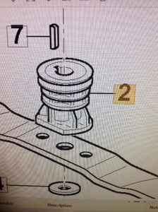 Genuine Blade Boss Adaptor Fits MOUNTFIELD SP53H SP535 With 25mm Shaft