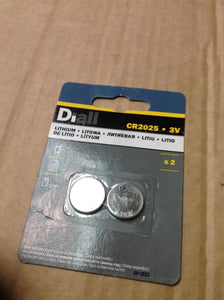 Diall CR2025 Li2025 Button Battery Pack of 2