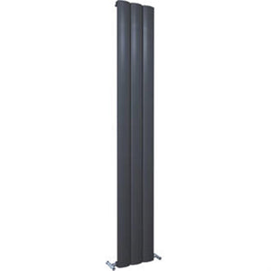 KUDOX ALULITE ARC ALUMINIUM RADIATOR 1800 X 280MM BLACK 2396BTU