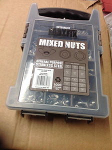 Easyfix Mixed Nuts Pack A2 Stainless Steel 1000 Pcs