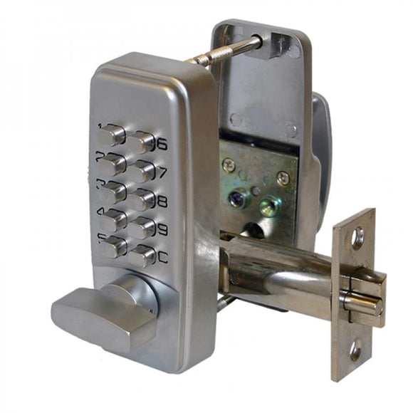 Securefast Digital Coded Mini door lock. Model SBL370/s Satin chrome