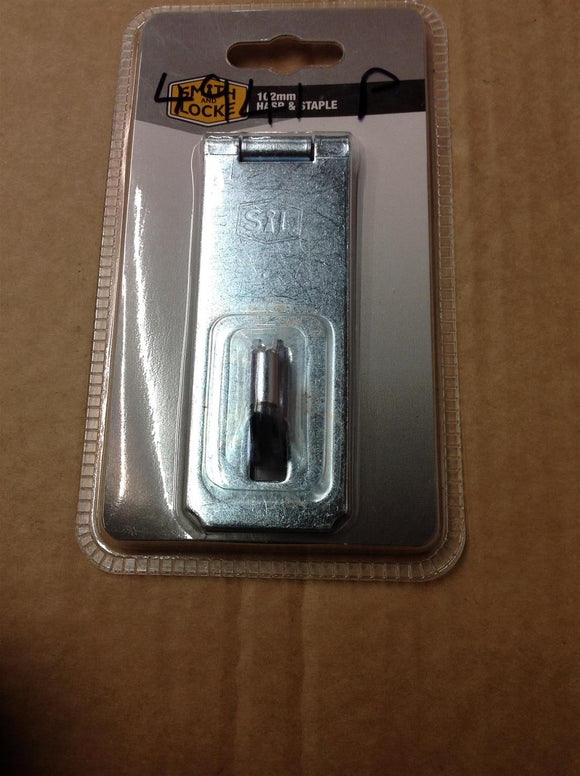 Smith & Locke Hasp & Staple Zinc 102mm