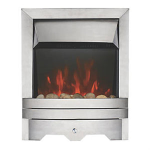 FOCAL POINT LULWORTH STAINLESS STEEL SWITCH CONTROL INSET ELECTRIC FIRE