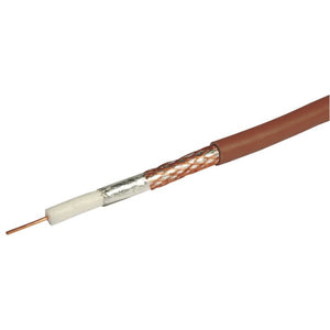 Labgear RG6 Satellite Coaxial Cable 25m Brown