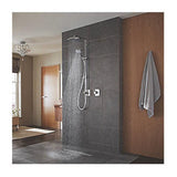 MIRA ADEPT REAR-FED BUILT-IN CHROME THERMOSTATIC SHOWER W/HAND SHOWER/ DELUGE HE
