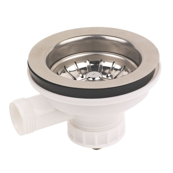 Brushed Stainless Steel Sink Strainer Waste