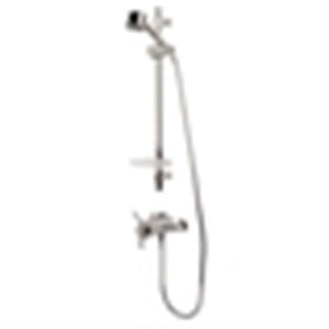 Swirl Essential Thermostatic Concentric Mixer Shower Flexible Exposed Chr