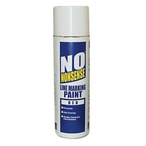 No Nonsense Line Marking Paint with Upside Down Nozzle Red 500ml x 6 cans