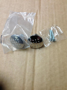 Dimple Knob Polished Chromel 32mm 2 Pack