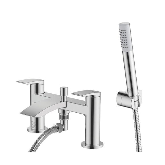 Watersmith Heritage Abbey Waterfall Deck-Mounted Bath / Shower Mixer Tap