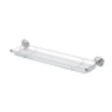 Swirl Henley Bathroom Shelf Chrome-Plated 568 x 148 x 60mm