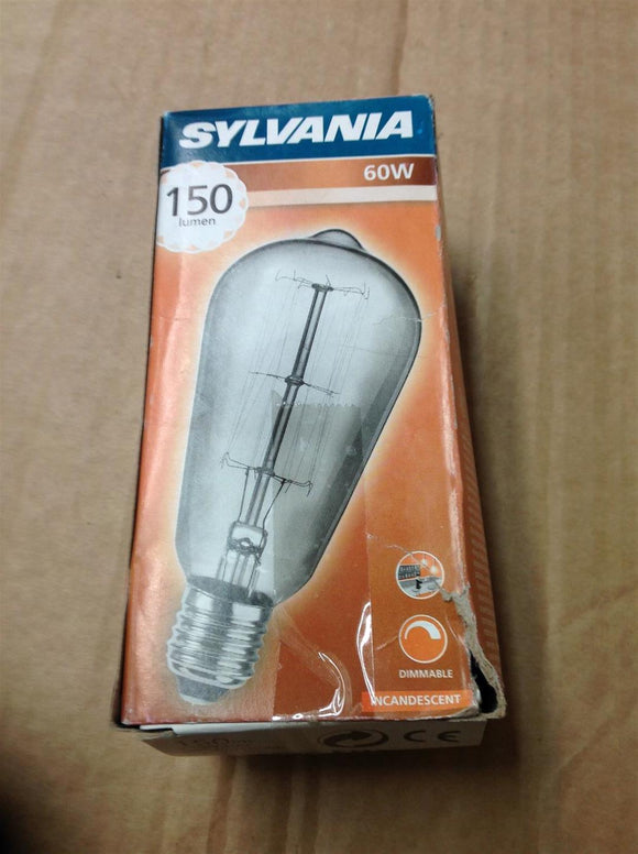 Sylvania Squirrel Cage Incandescent Vintage Lamp ES 60W