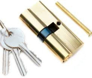 Century 5-Pin Euro Double Cylinder Lock 40-40 (80mm) Brass (492)