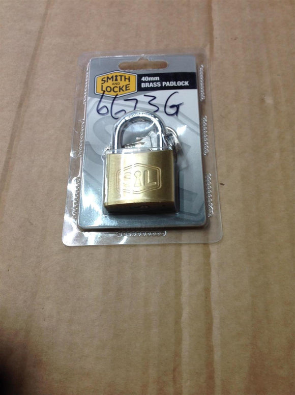 Smith & Locke Brass Padlock 40mm