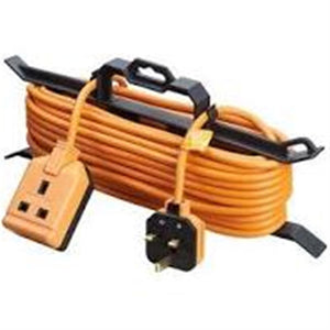 Masterplug 1 Socket 10 A External Extension Lead 15m Orange