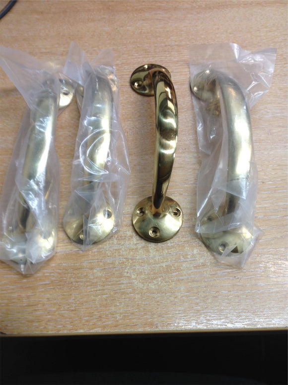 175mm georgian bow handle brass pack of 4