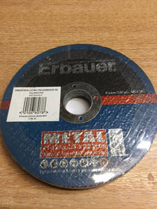 ERBAUER METAL CUTTING DISC 125 2.5 X 22 BORE PACK OF 5