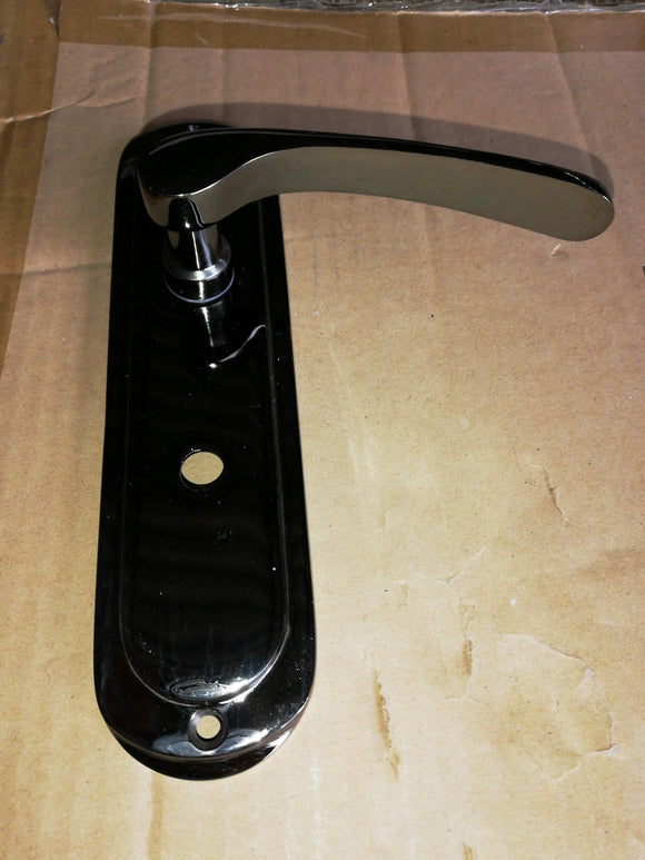 Toulouse Door Handle Pair Black Nickel