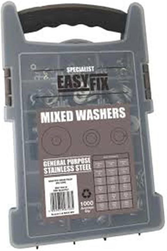 Easyfix Mixed Washers Pack A2 Stainless Steel 1000 Pcs