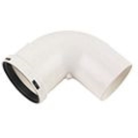 IQE 90-degree White Flue Bend, (Dia)80mm