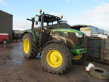 John Deere 6155R Tractor 2017 fire damaged