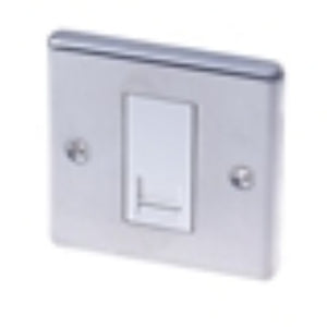 LAP 1-Gang Slave Telephone Socket Stainless Steel x 2