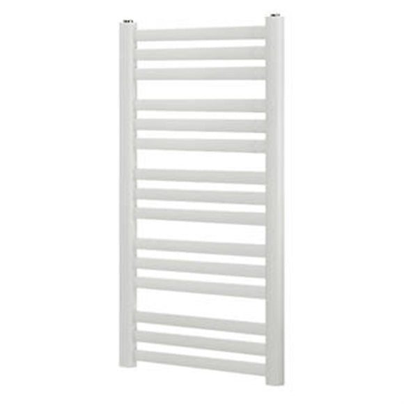 BLYSS CAP08GC074 ANGLED BAR TOWEL RADIATOR 900 X 500MM WHITE