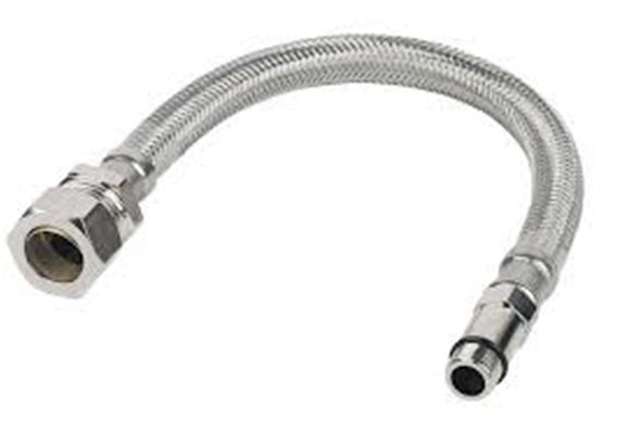 FLEXIBLE TAP CONNECTOR (L)300MM, PACK OF 2