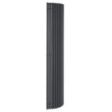 Jaga Iguana Arco Sandblast Grey Vertical Radiator (H)1.8 M (W)519 mm, 4661 BTU