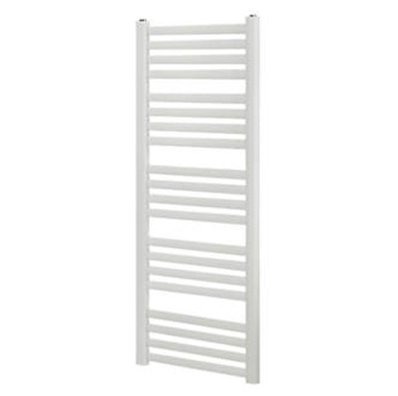 BLYSS CAP08GC076 ANGLED BAR TOWEL RADIATOR 1200 X 500MM WHITE (417)