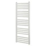 BLYSS CAP08GC076 ANGLED BAR TOWEL RADIATOR 1200 X 500MM WHITE (417)